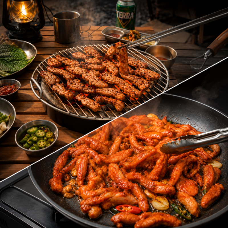 [참푸드]춘천 쫄깃한 닭목살구이 1kg 양념 간장 매콤달콤 닭목살볶음 간편식